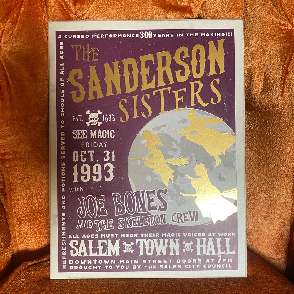 Spirit Halloween Hocus Pocus “The Sanderson Sisters” Sign